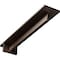 Ekena Millwork Heaton Hidden Support Steel Bracket w/ 12" Support Depth, Hammered Dark Bronze 3"W x 16"D x 2"H BKTM03X16X02HEHDB - alternate 1